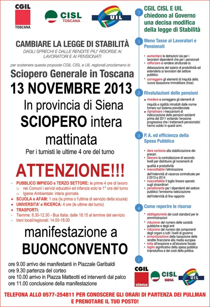 sciopero 13 novembre 13