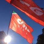 bandiera cgil siena a roma