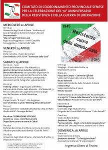 Programma 25 Aprile 2015