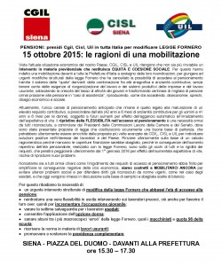 vol presidio pensioni 15 ottobre 15 cgilcisleuil