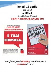 vol raccolta firme carta 18 aprile