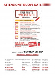vol raccolta firme carta settimana maggio-giugno NUOVE DATE