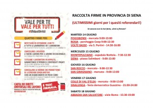 vol raccolta firme carta ULTIMIssimi GIORNI